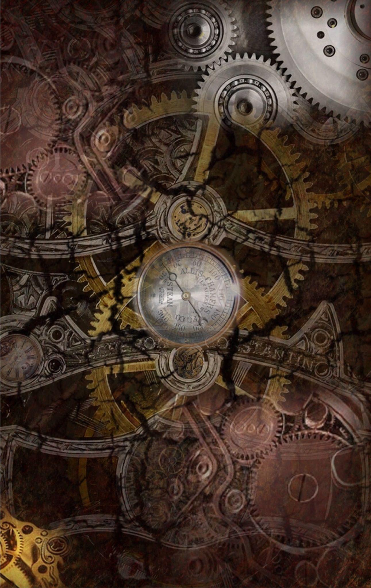 1291x2048 iPhone Steampunk Wallpaper