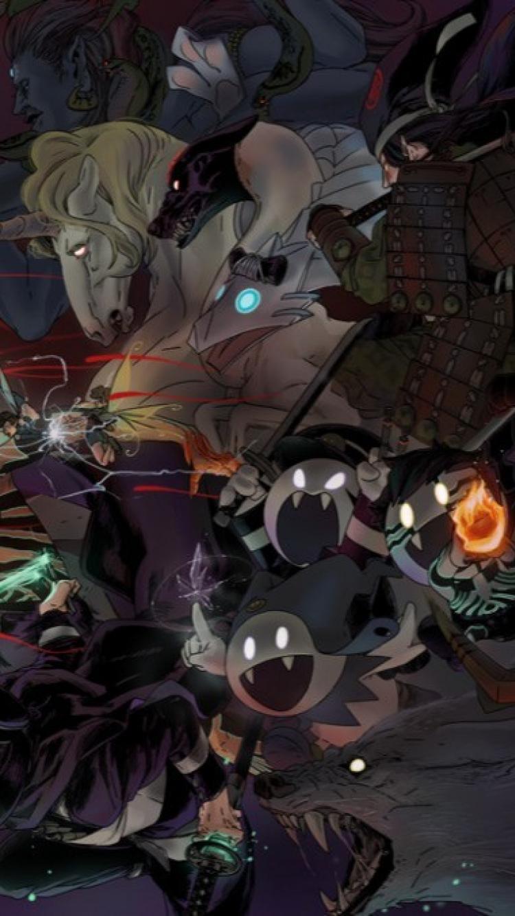 750x1334 Shin Megami Tensei Nocturne Artwork HD Wallpaper
