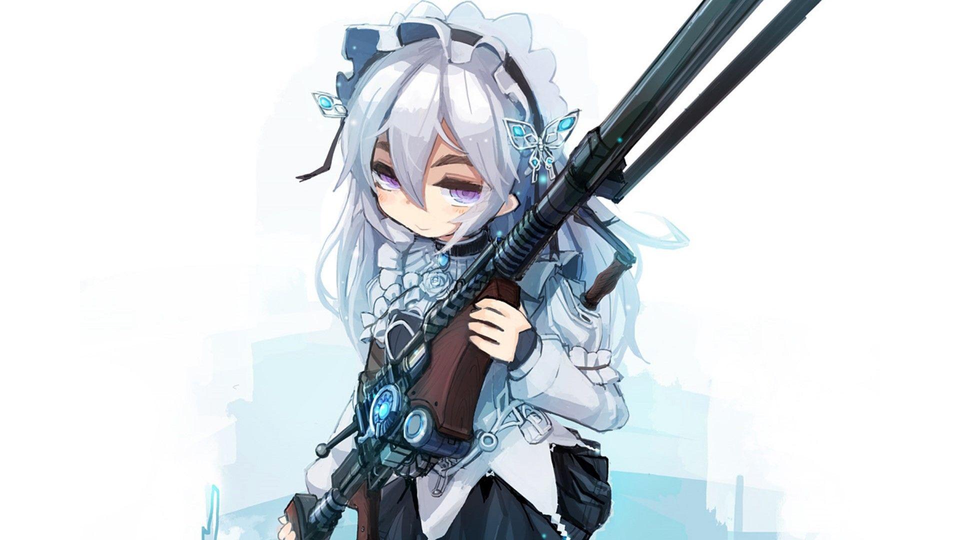 1920x1080 Hitsugi No Chaika Chaika Trabant Sniper Rifle Wallpaper:1920x1080