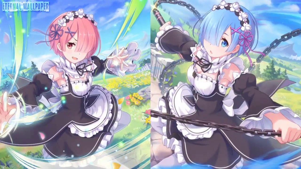 1280x720 Re Zero (Emilia x Ram x Rem) Live Wallpaper