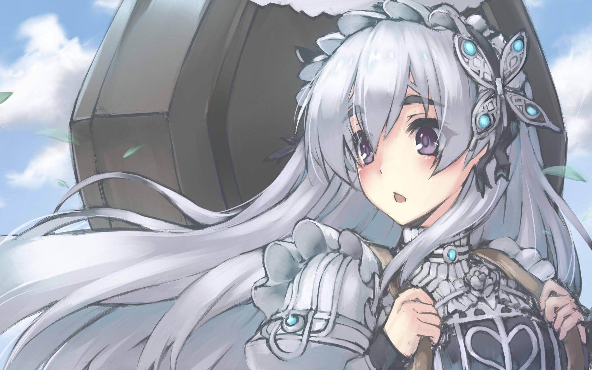 1920x1200 Wallpaper Chaika Trabant, White Hair, Hitsugi No Chaika