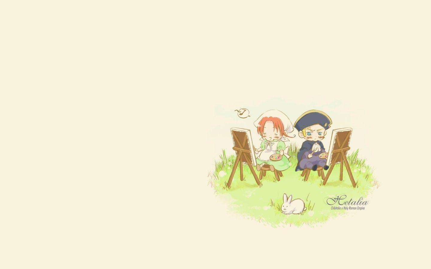 1440x900 bunnies paintings germany rabbits italy anime axis powers hetalia 1440x900 wallpaper High Quality Wallpaper, High Definition Wallpaper
