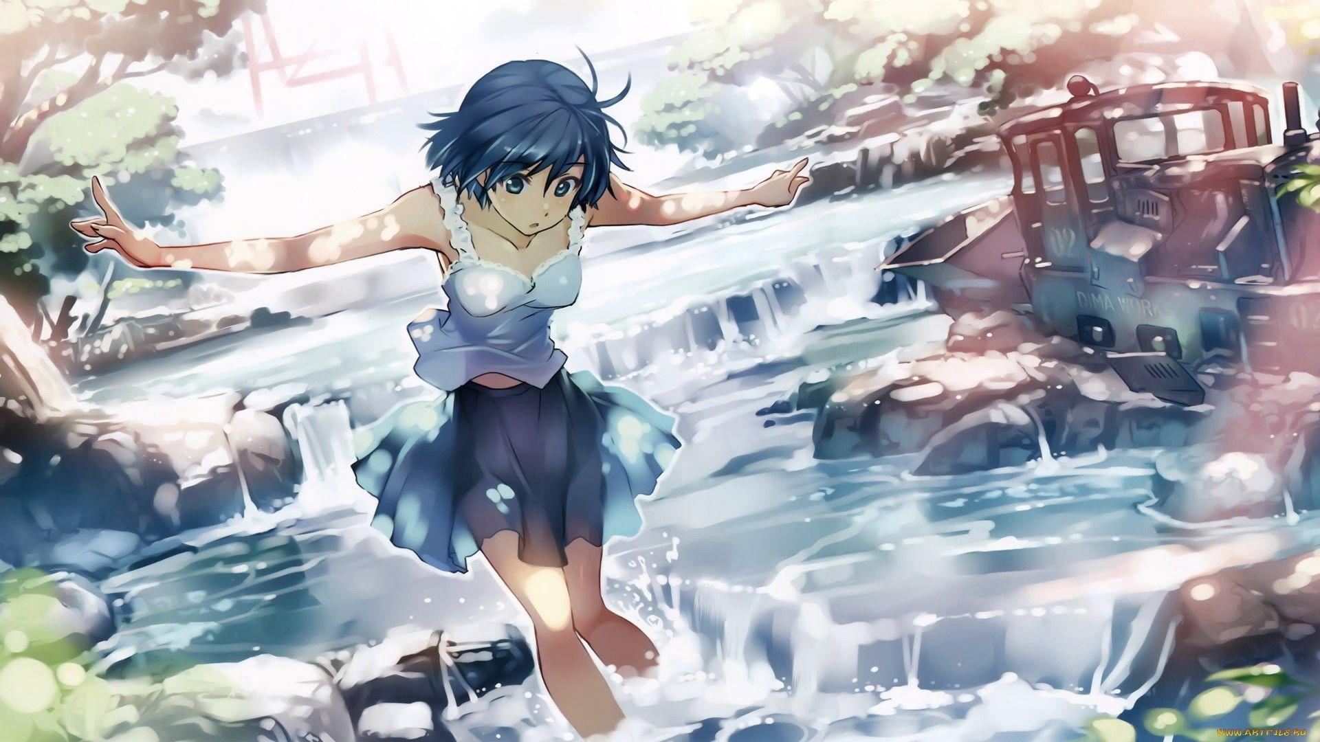 1920x1080 Download Wallpaper, Download nature skirts streams anime anime girls vania600 original characters 1920x1080 wallpaper People HD Wallpaper, Hi Res People Wallpaper, High Definition Wallpaper
