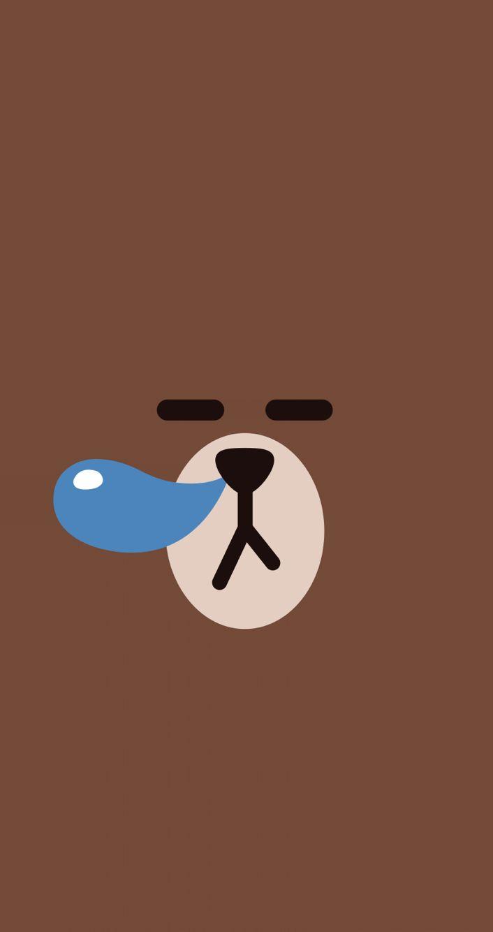 706x1334 LINE Characters Wallpaper