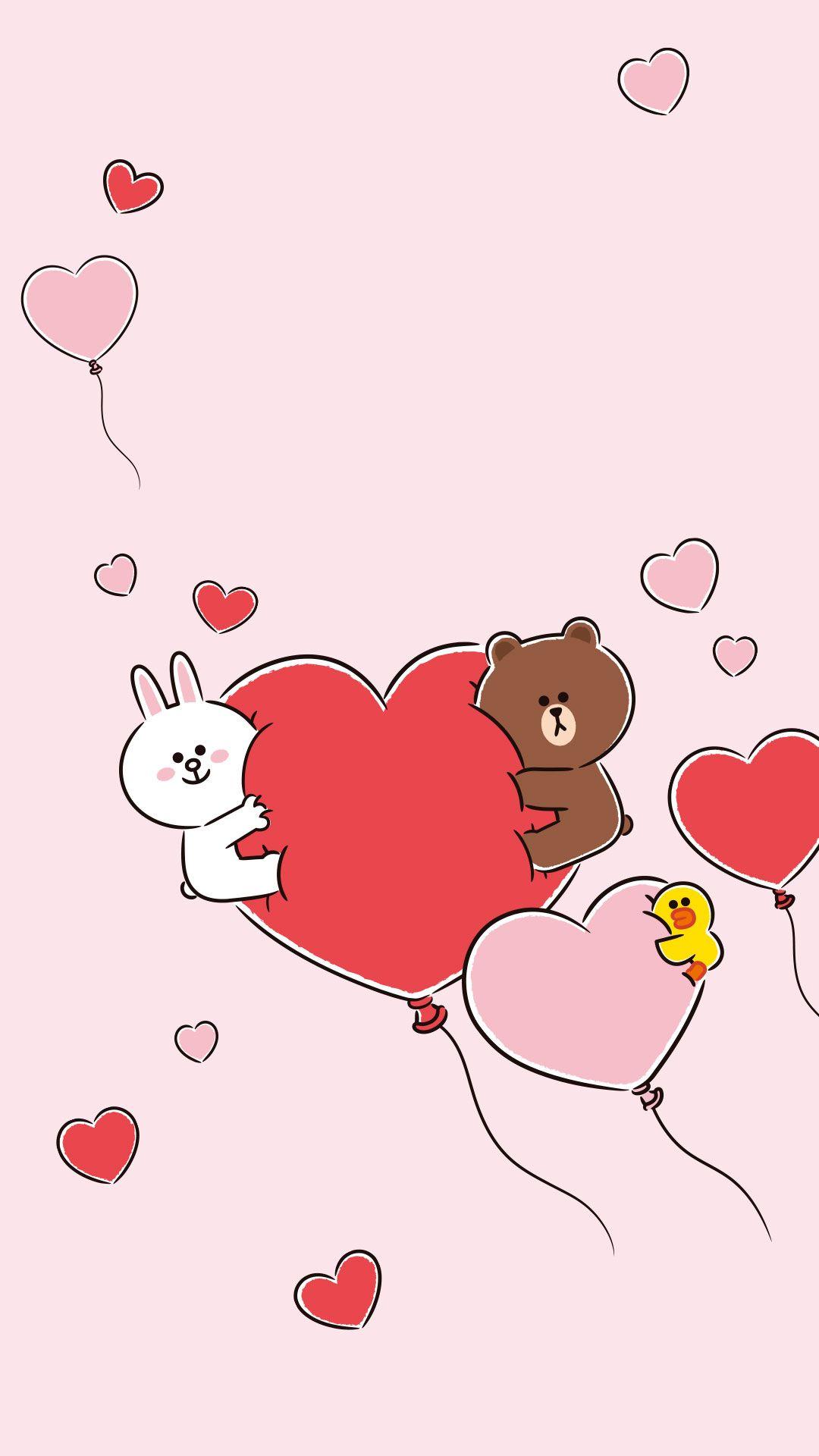 1080x1920 Line Friends Wallpaper