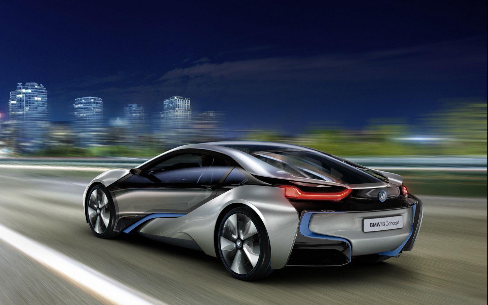 1680x1050 Bmw i8 HD At Night wallpaperx1050