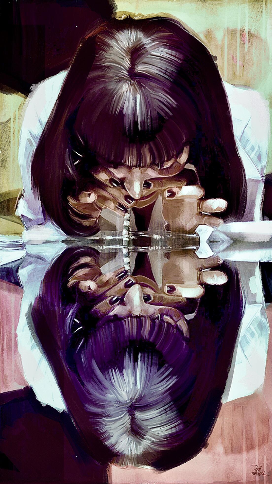 Mia Wallace Pulp Fiction Movie Artwork Sony Xperia iPhone Wallpapers  Free Download