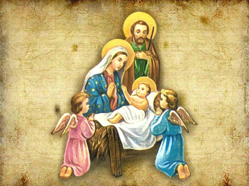 1024x768 Nativity Scene Desktop Wallpaper