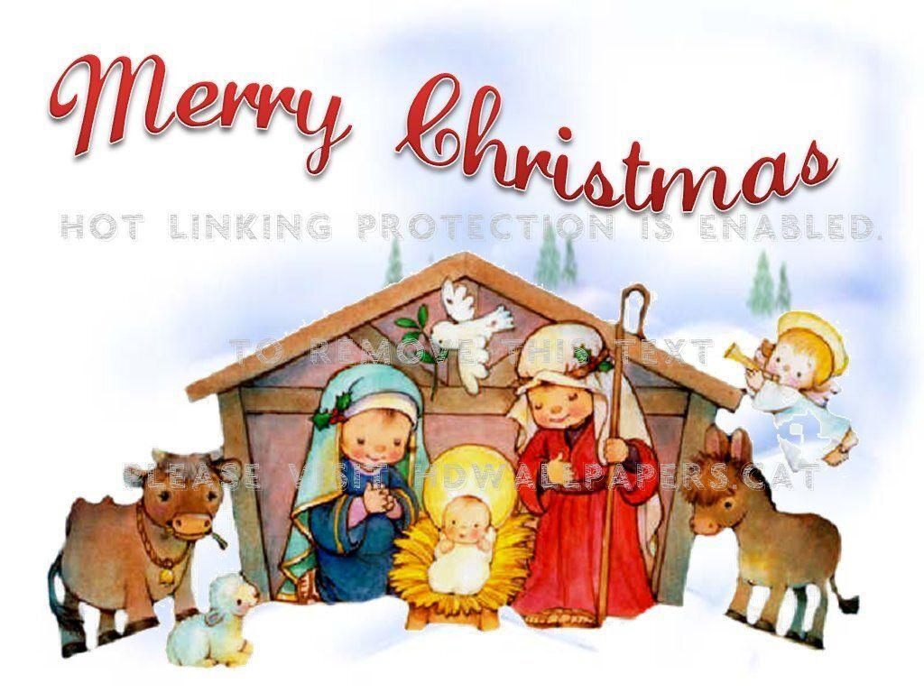 1024x768 merry christmas angel nativity cute jesus