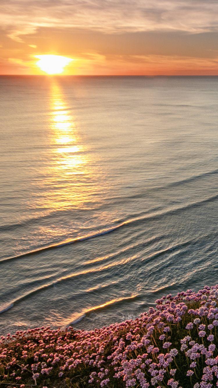 750x1334 Beautiful Beach Horizon iPhone iPhone 6S, iPhone 7 HD 4k Wallpaper, Image, Background, Photo and Picture
