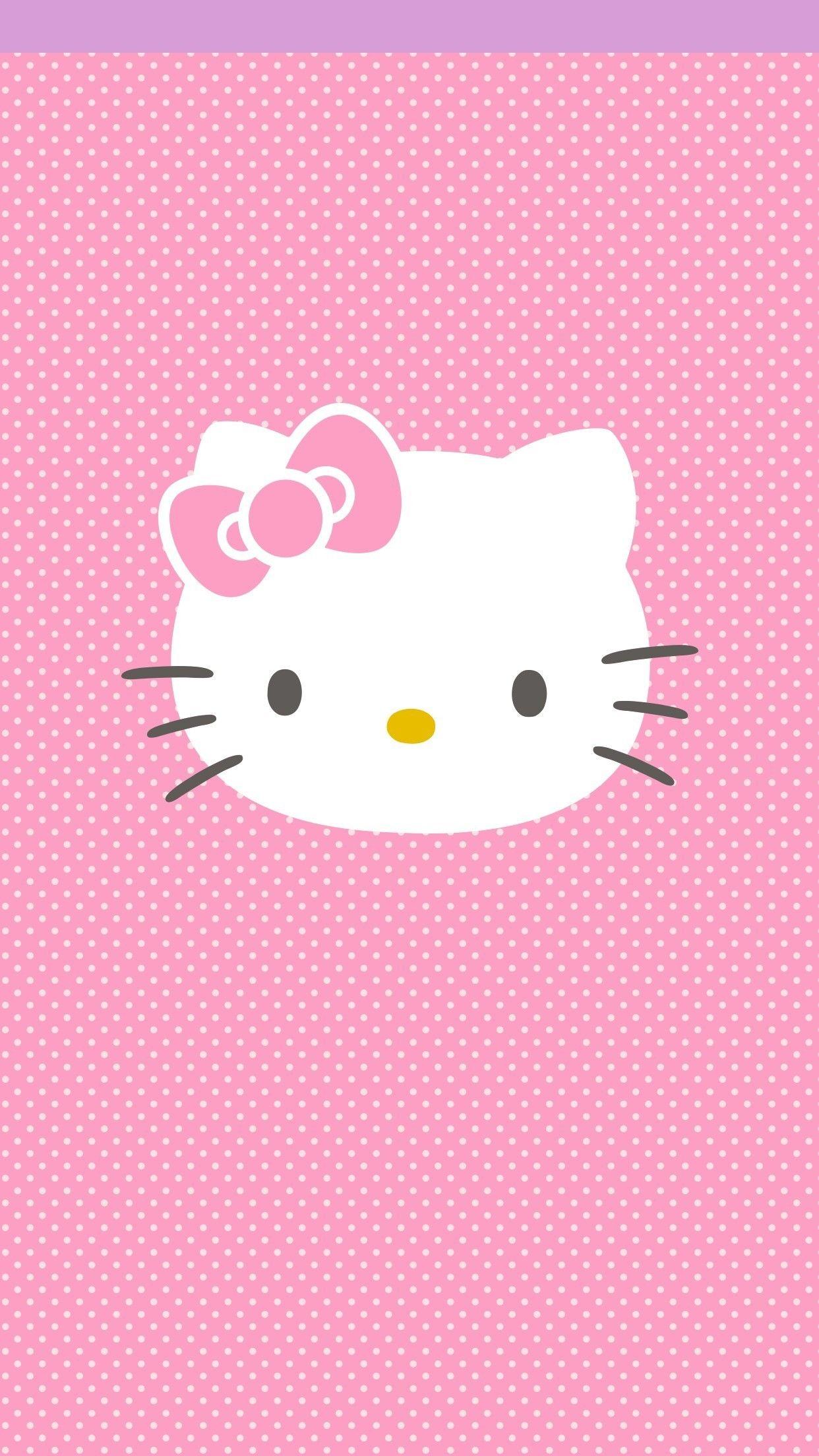 1242x2208 Pink Kitty Wallpaper