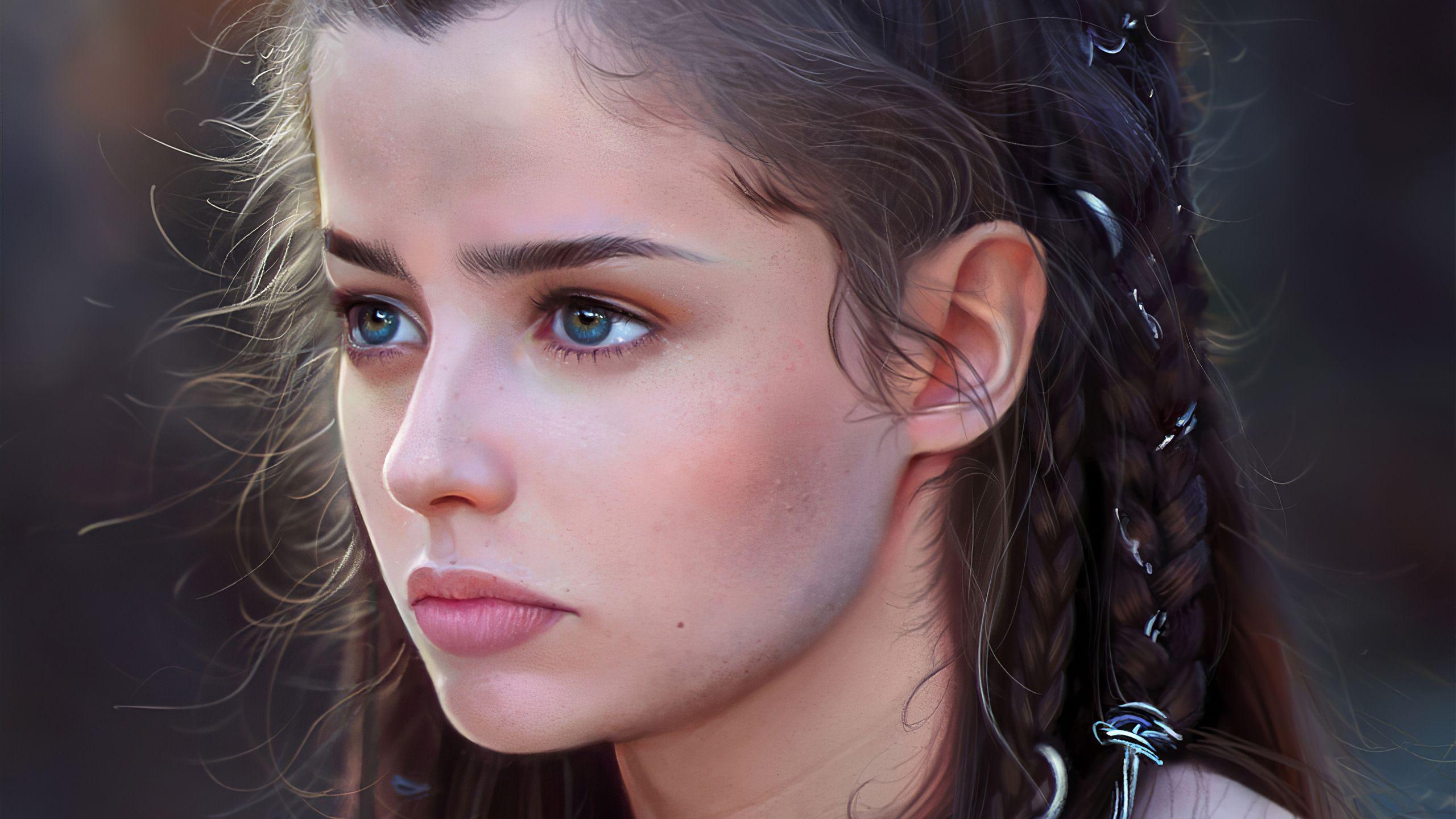 2560x1440 Holly Earl Artistic Portrait 4k 1440P Resolution HD 4k Wallpaper, Image, Background, Photo and Picture