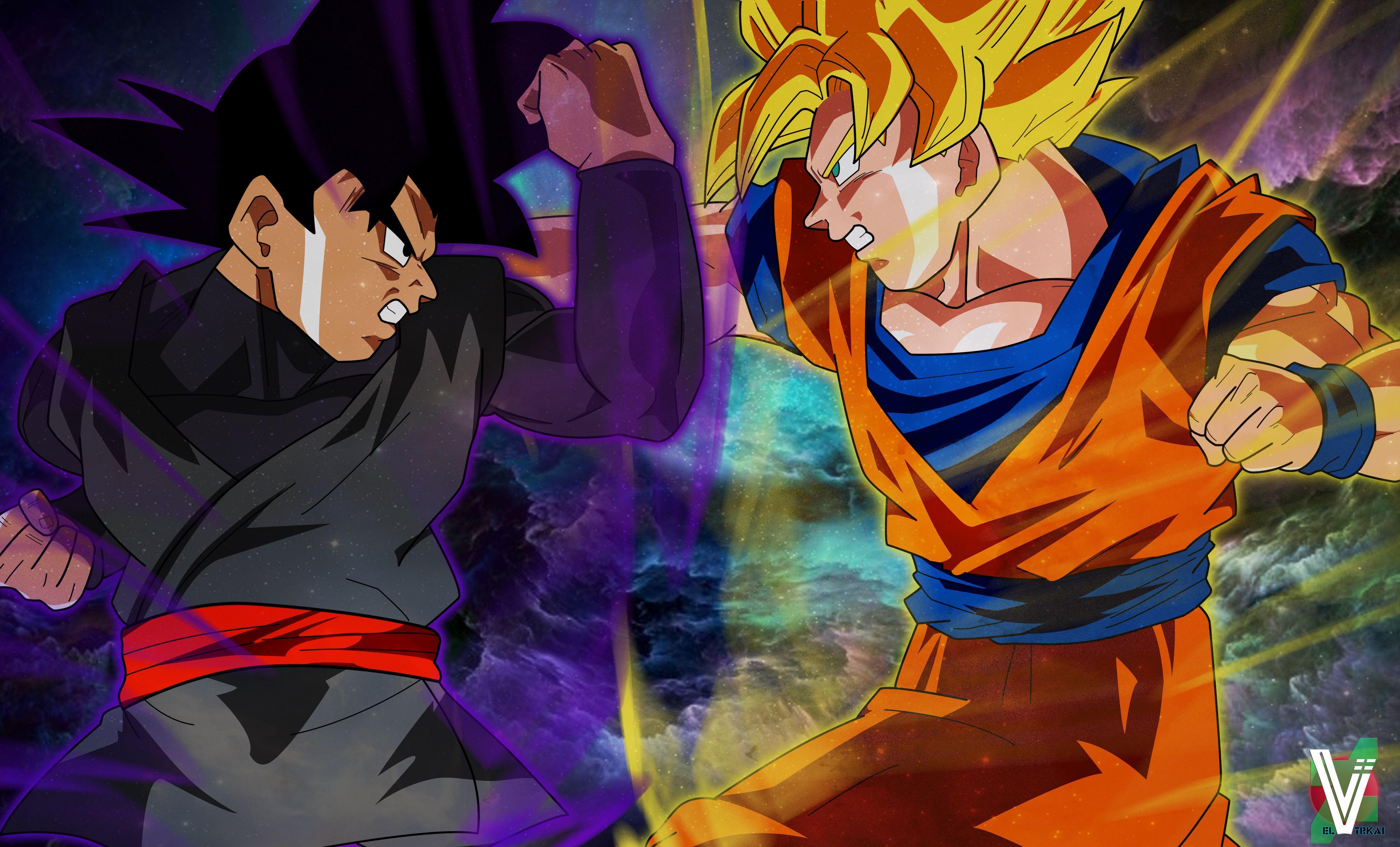 Goku vs Goku Black Wallpapers - Top Free Goku vs Goku Black Backgrounds -  WallpaperAccess