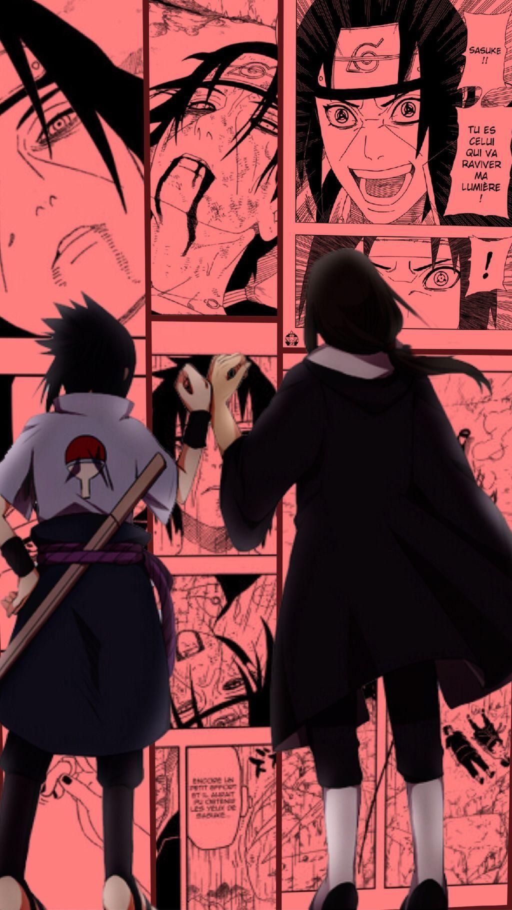 1024x1820 Itachi Vs Sasuke Wallpaper