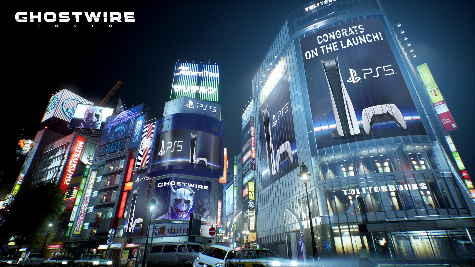1920x1080 Ghostwire: Tokyo Sony on the launch of the #PS5!