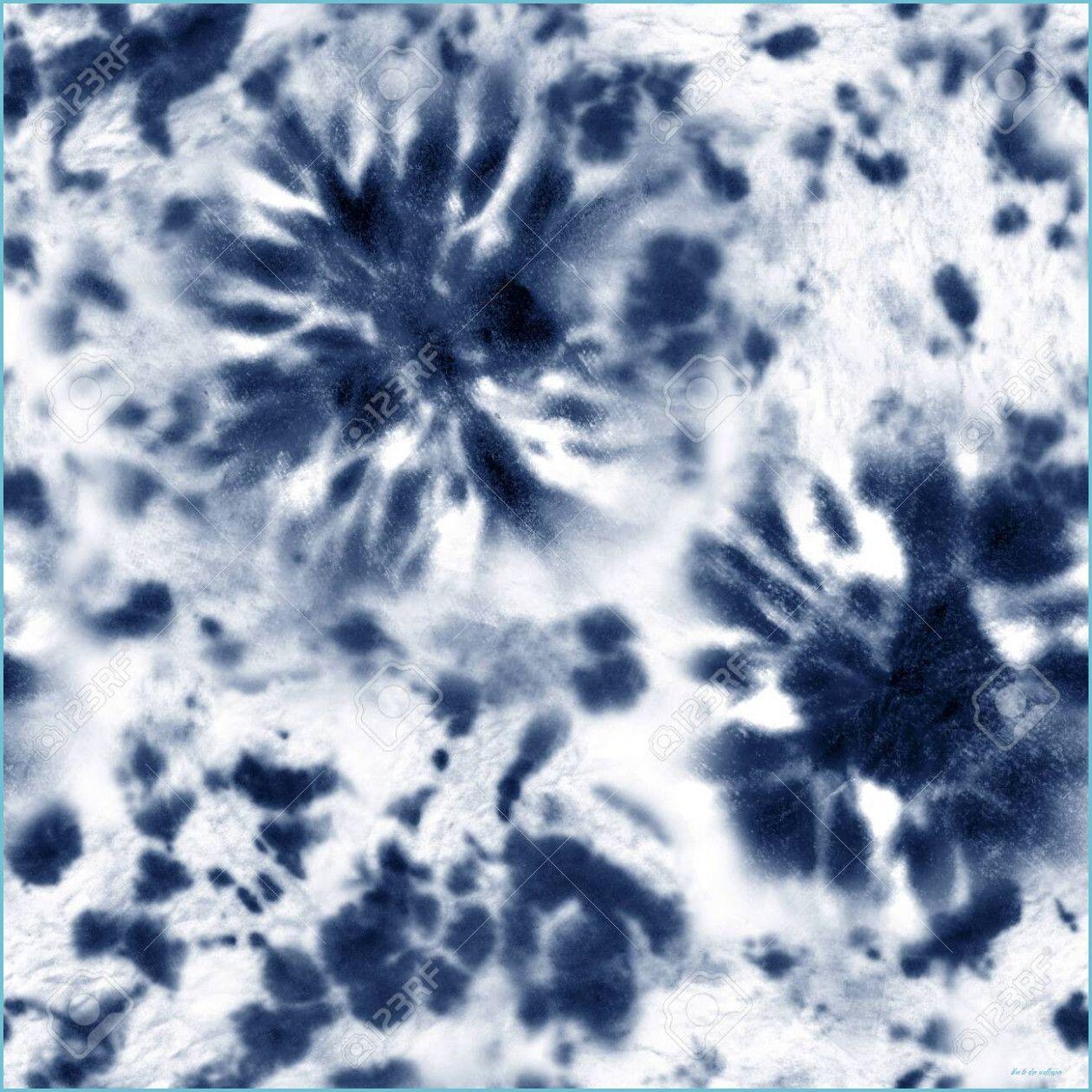 1261x1261 Tie Dye Shibori Seamless Pattern. Watercolor Hand Painted Indigo