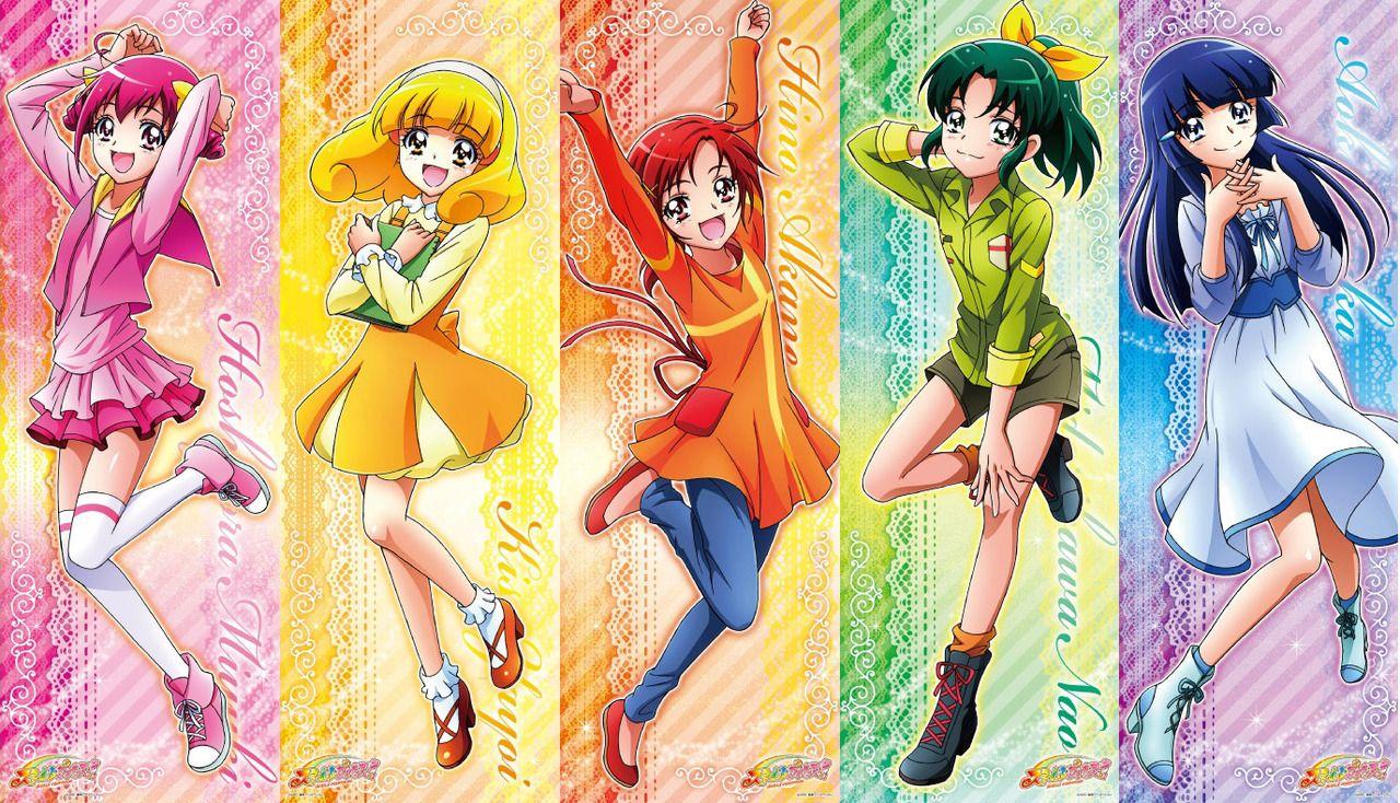 1280x734 Smile Precure! (2). Precure all stars