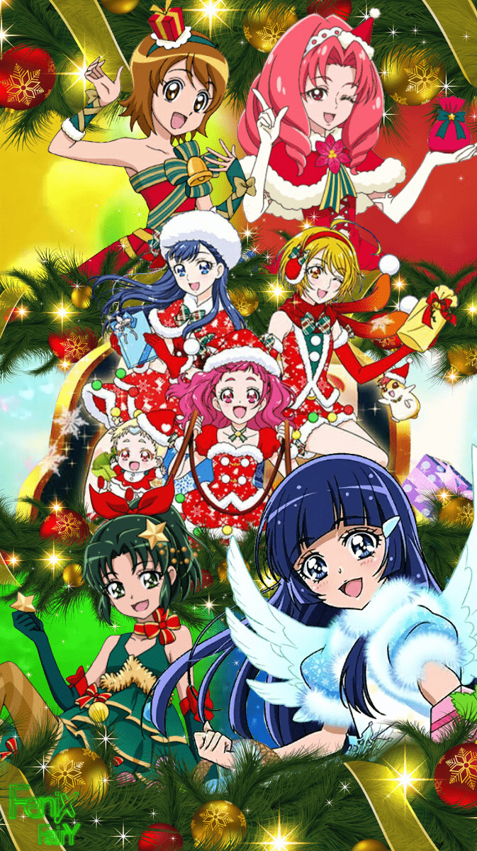 673x1200 My new Precure Christmas wallpaper!