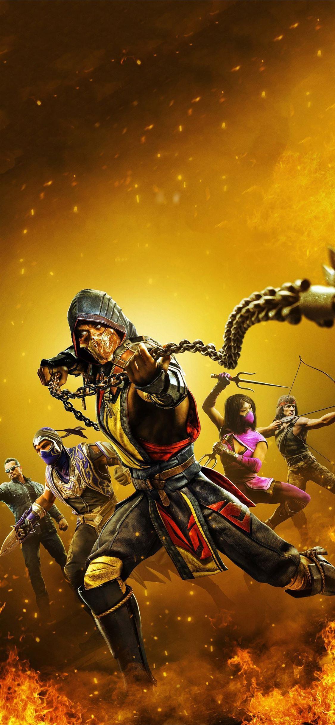 1125x2436 Mortal kombat tốt nhất cho iPhone X Hình nền HD