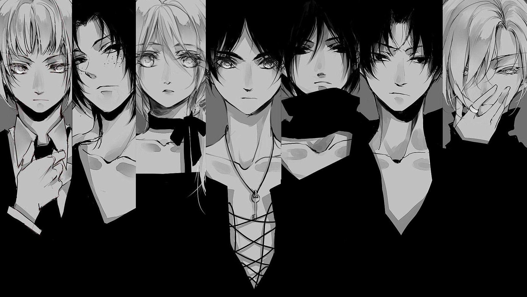 1800x1016 Attack On Titan Title Black and White .