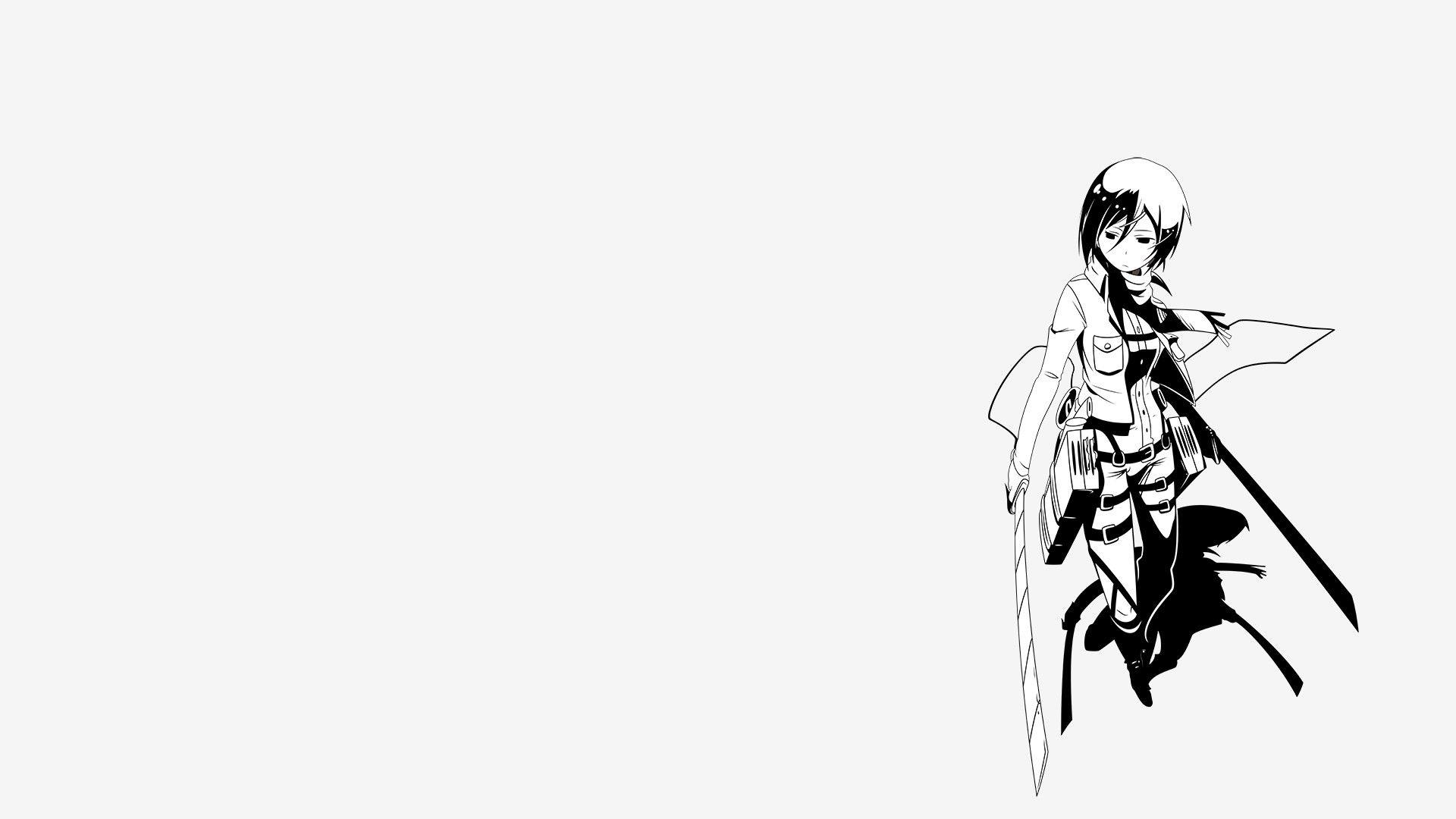 1920x1080 Download Levi Ackerman Wallpaper Black And White Picture