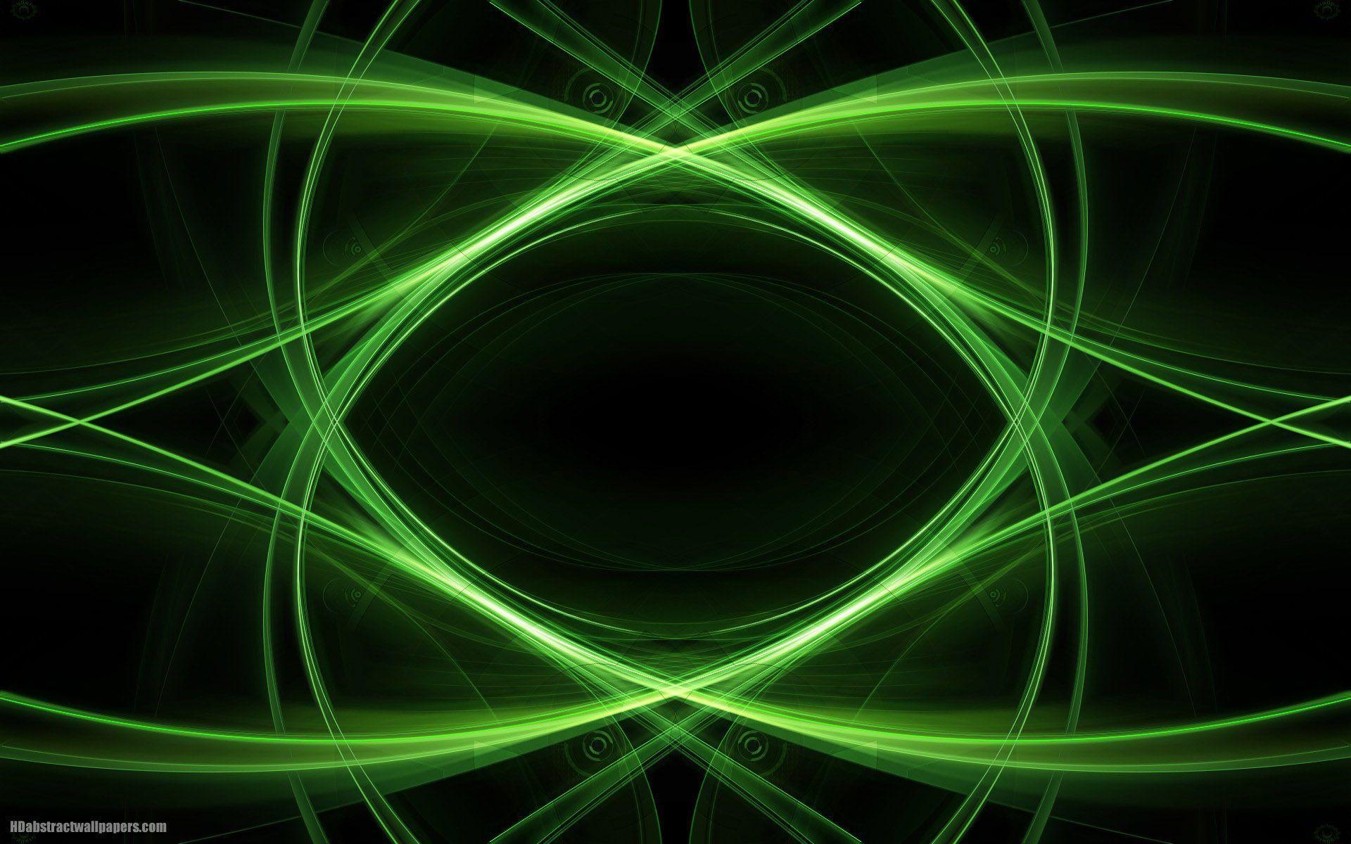 1920x1200 Black And Green Abstract Wallpaper