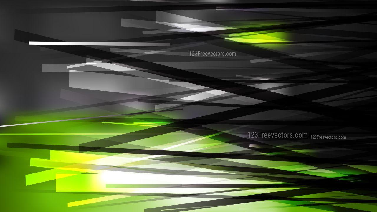 1280x720 Abstract Green Black and White Overlapping Lines Background