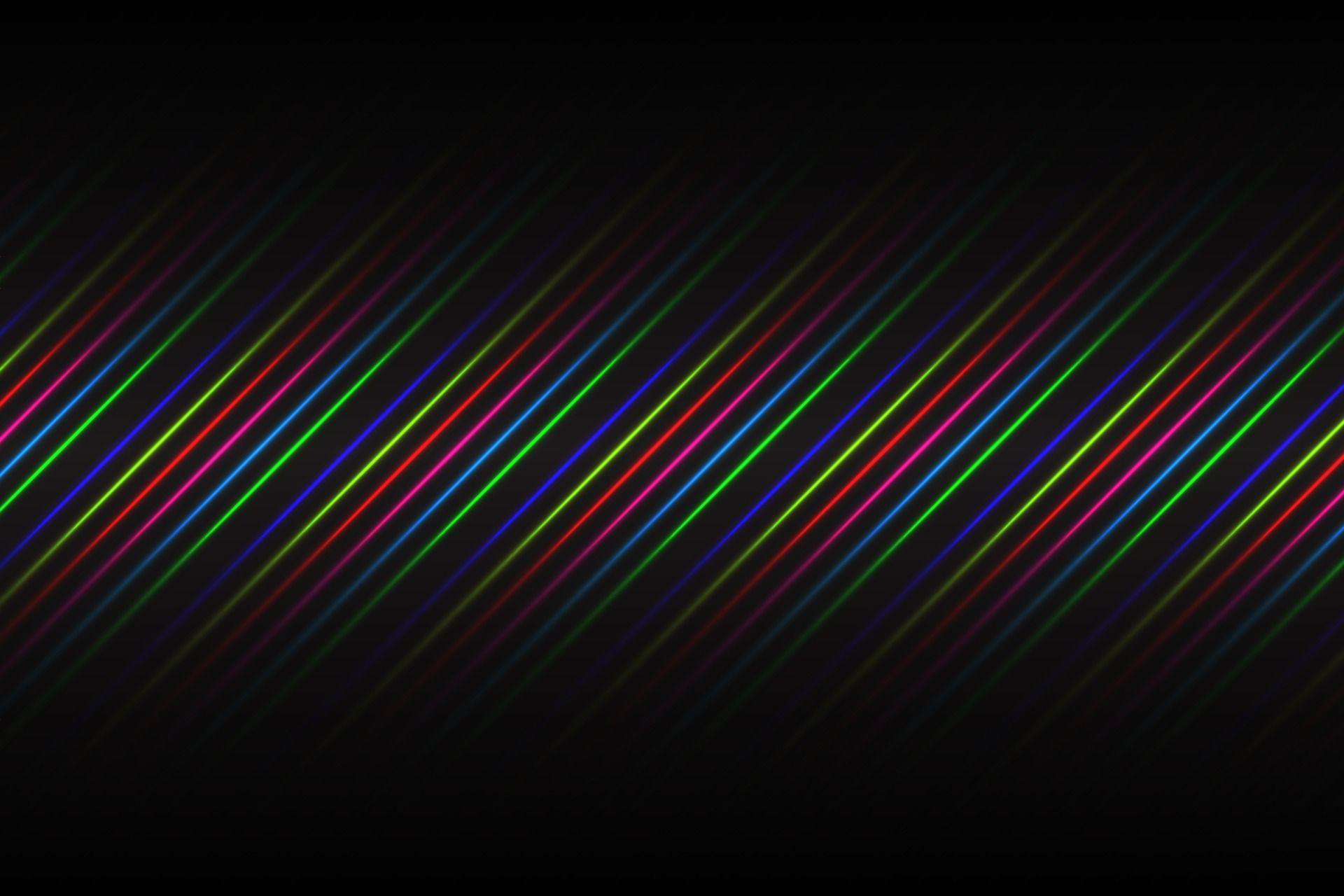 1920x1280 Black abstract background with blue, red, pink, green and yellow neon lines. Simple modern vector illustration 2082392 Free Vectors, Clipart Graphics & Vector Art