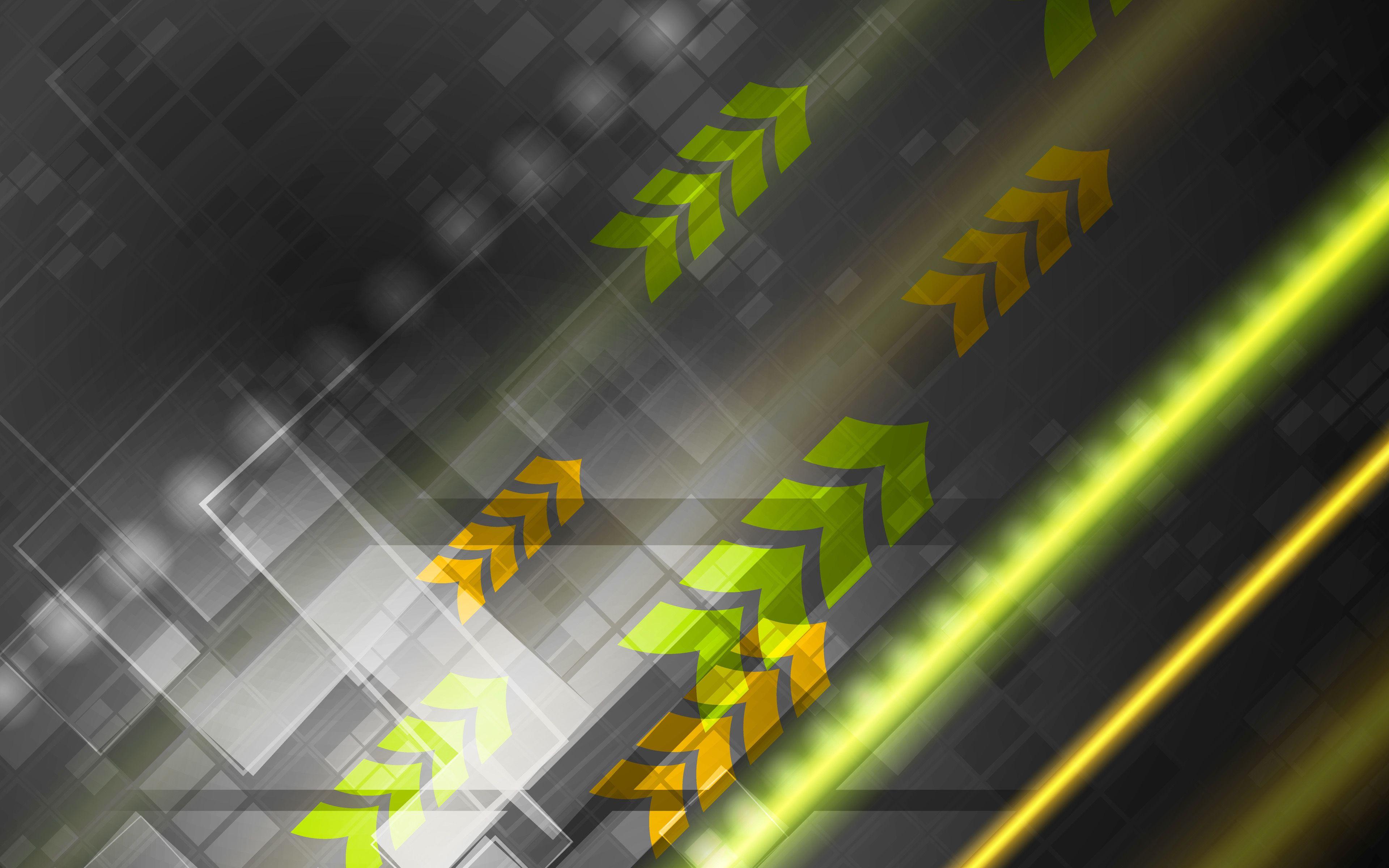 3840x2400 Download wallpaper green arrows, 4k, black abstract background, abstract arrows, creative, background with arrows, arrows concepts for desktop with resolution 3840x2400. High Quality HD picture wallpaper
