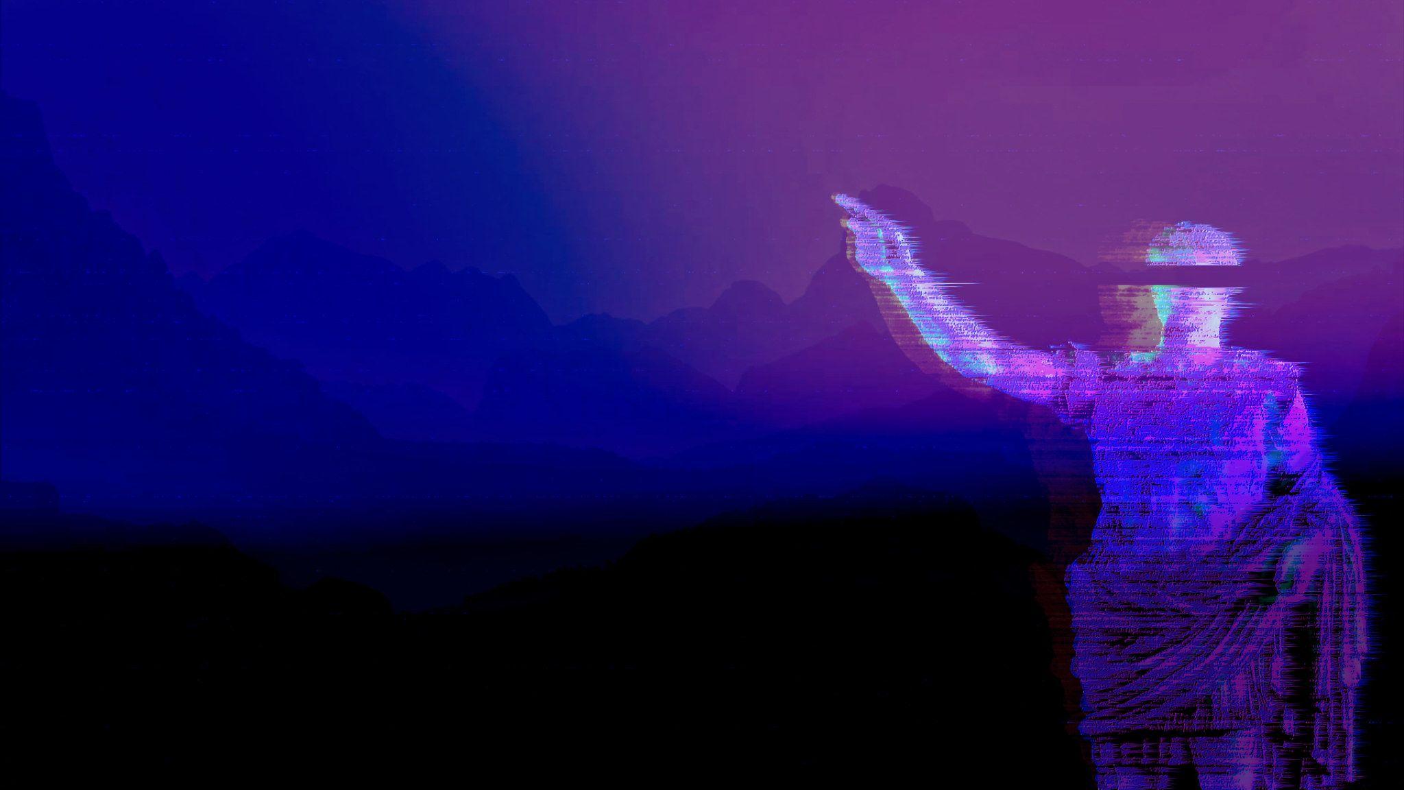 2048x1152 Wallpaper vaporwave, statue, sculpture • Wallpaper For You HD Wallpaper For Desktop & Mobile