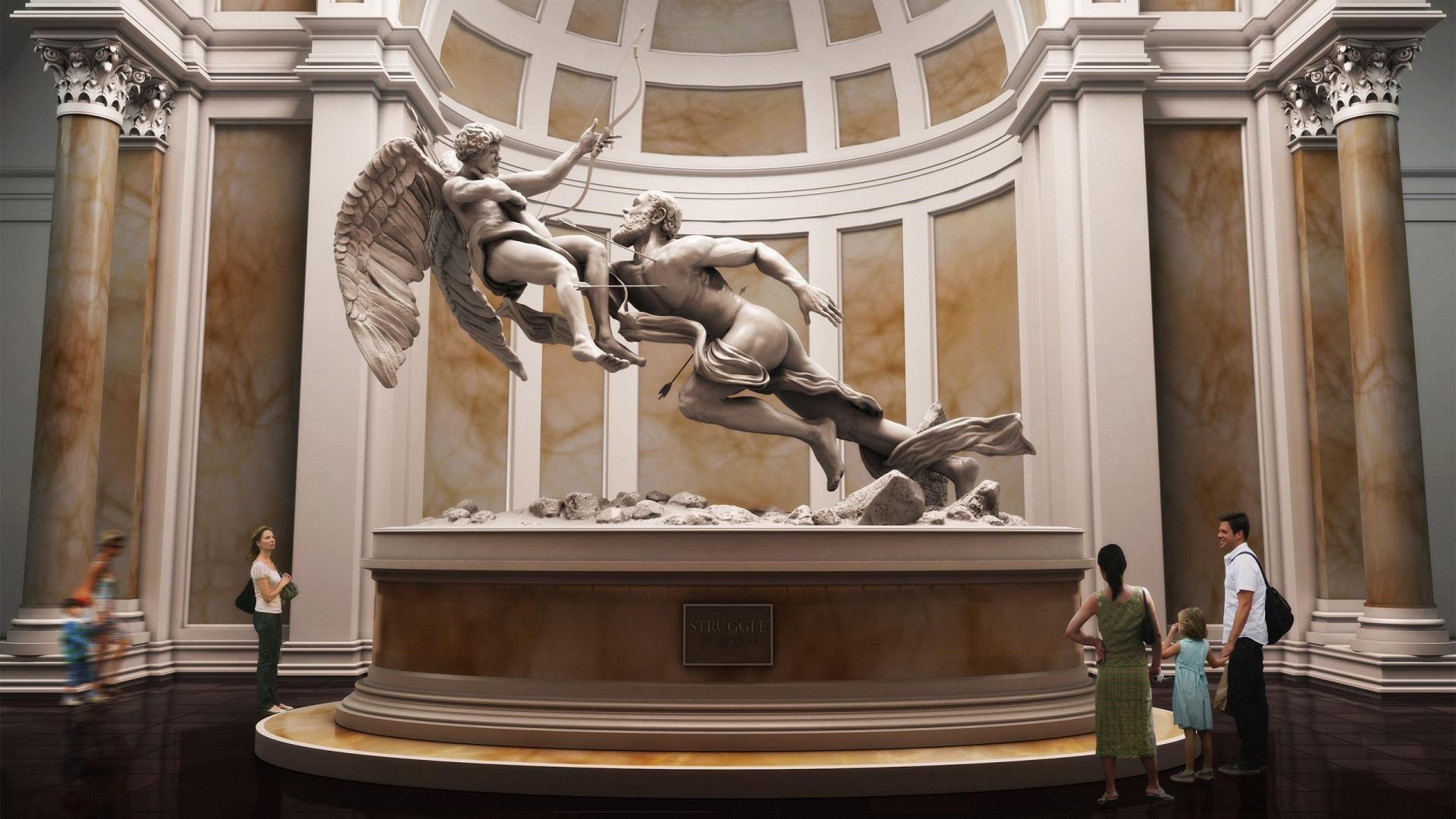 1920x1080 Greek Statue Aesthetic Laptop .