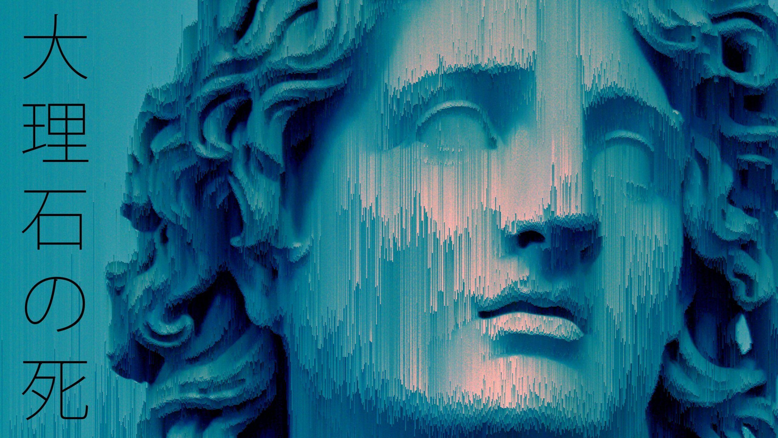 2560x1440 Wallpaper gray sculpture illustration, statue, glitch art • Wallpaper For You HD Wallpaper For Desktop & Mobile