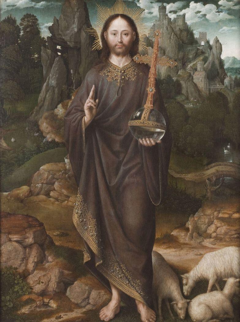 783x1050 Salvator Mundi in a Landscape Master of the Mansi Magdalen on USEUM