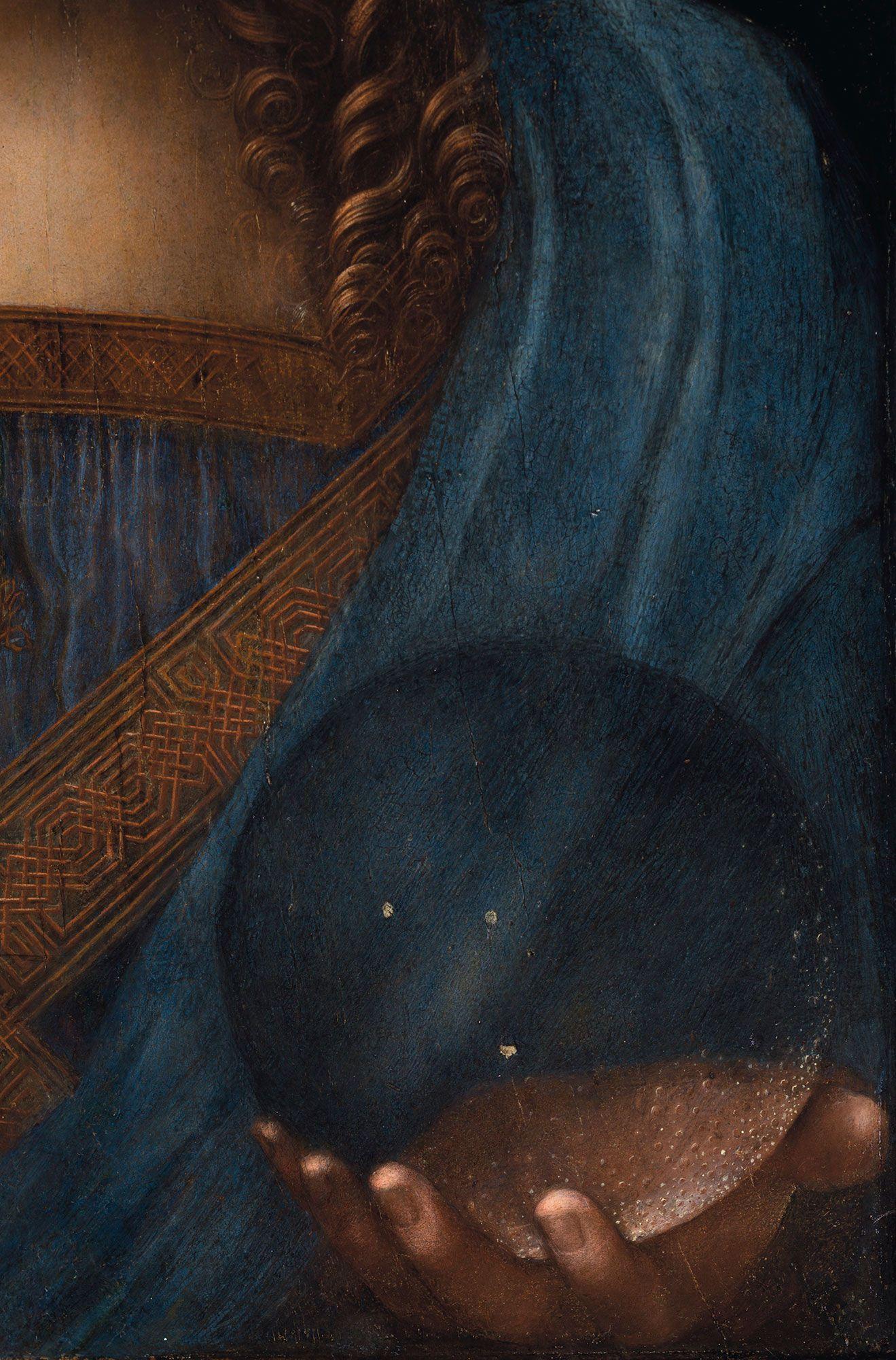 1319x2000 Powerfully convincing evidence of Leonardo's authorship was provided by the discovery of numerous pentimenti, such as i. Salvator mundi, Detail art, Aesthetic art