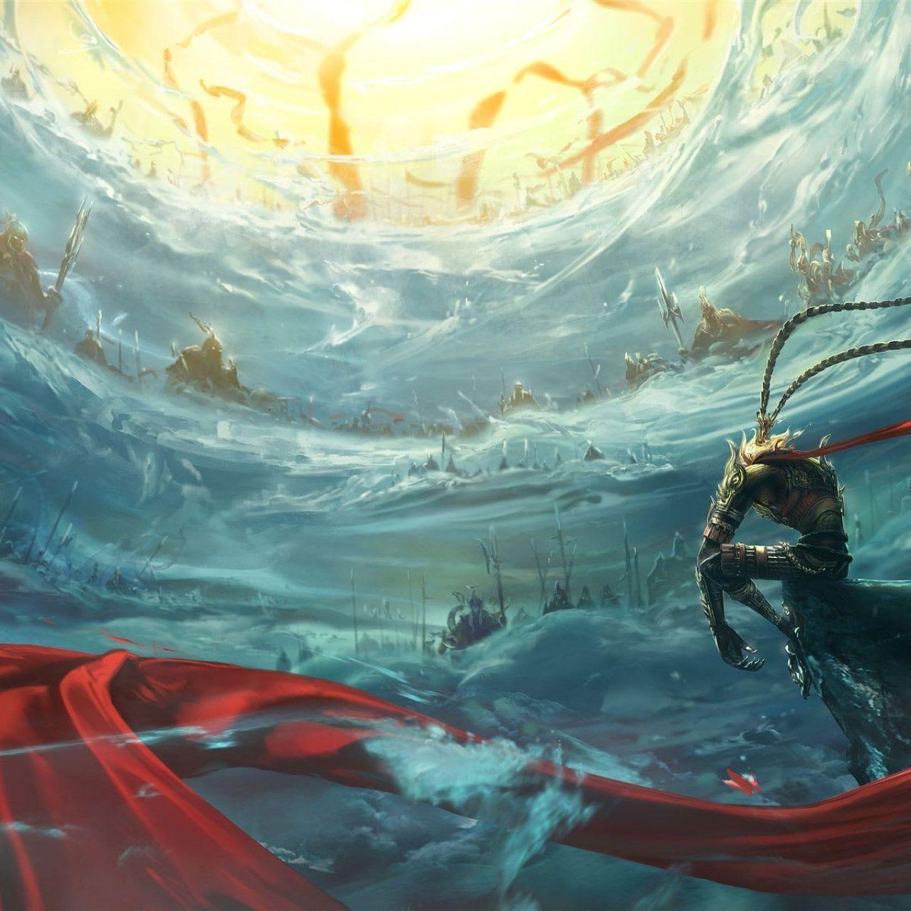 1280x1280 Wallpaper Sun Wukong, Monkey King, Fantasy Art • Wallpaper For You HD Wallpaper For Desktop & Mobile