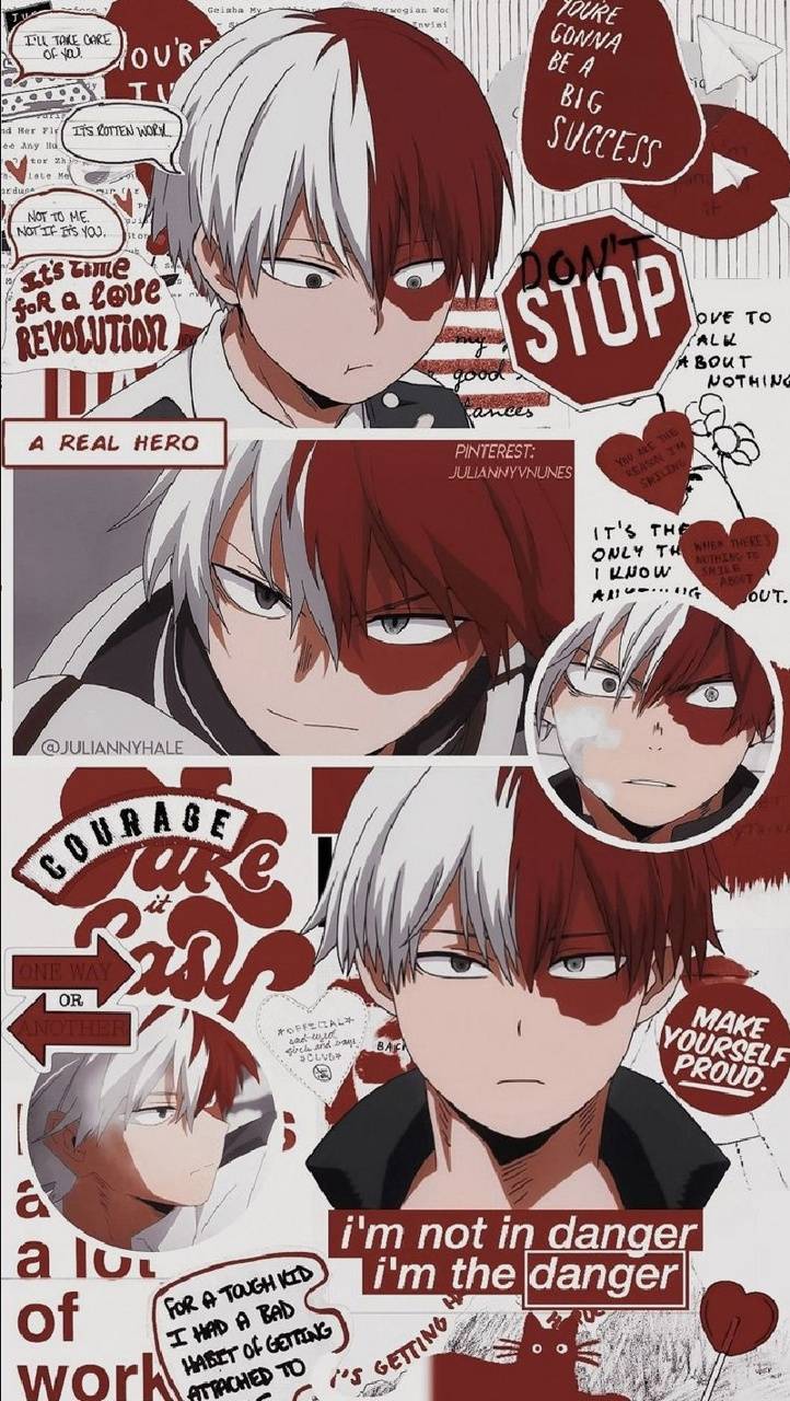 722x1280 Aesthetic Todoroki Wallpaper Free HD Wallpaper
