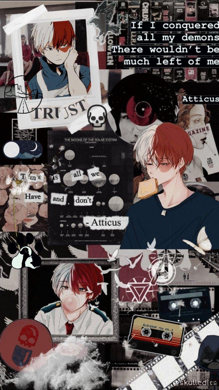 736x1309 Todoroki Aesthetic Wallpaper