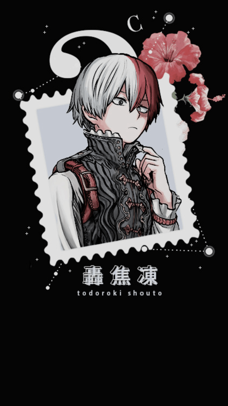 750x1334 Todoroki Aesthetic Wallpaper Black And White Wallpaper HD