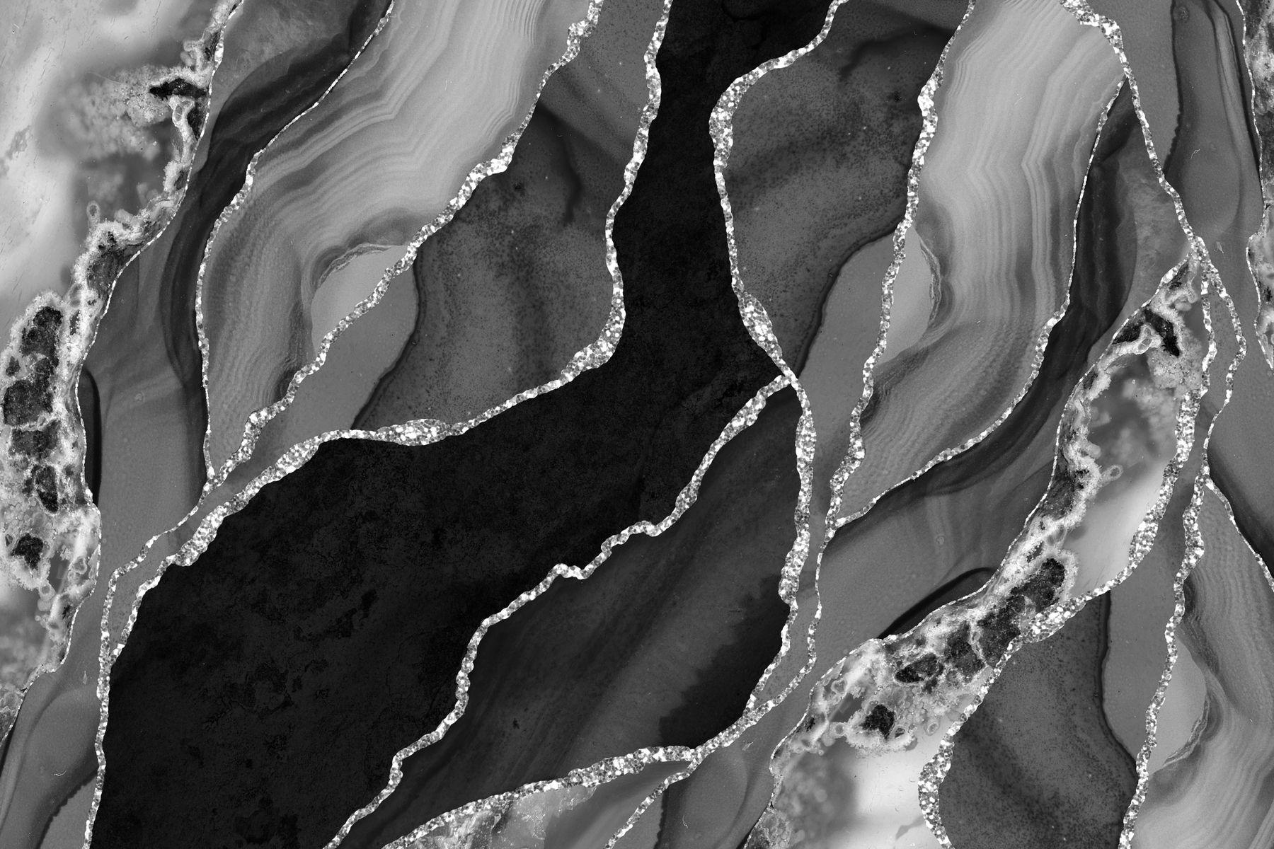 1800x1200 Buy Black And Silver Marble Waves wallpaper US shipping at