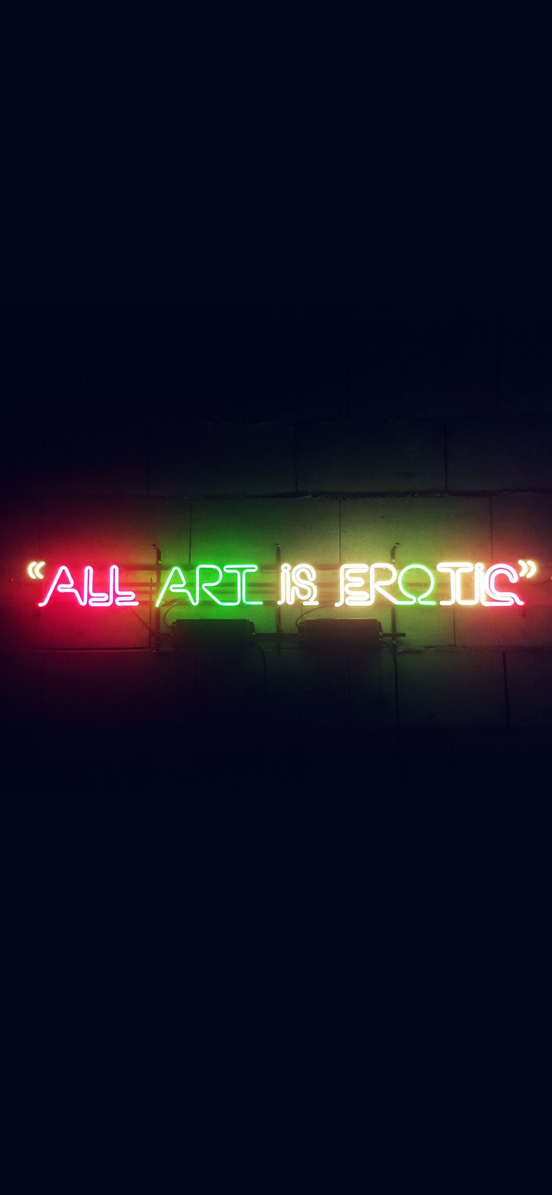 1125x2436 Neon Sign Wallpaper iPhone X
