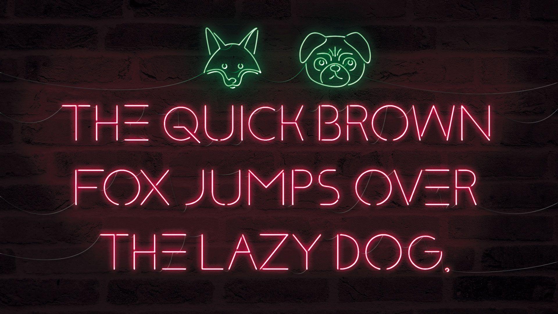 1920x1080 Create a glowing neon text effect