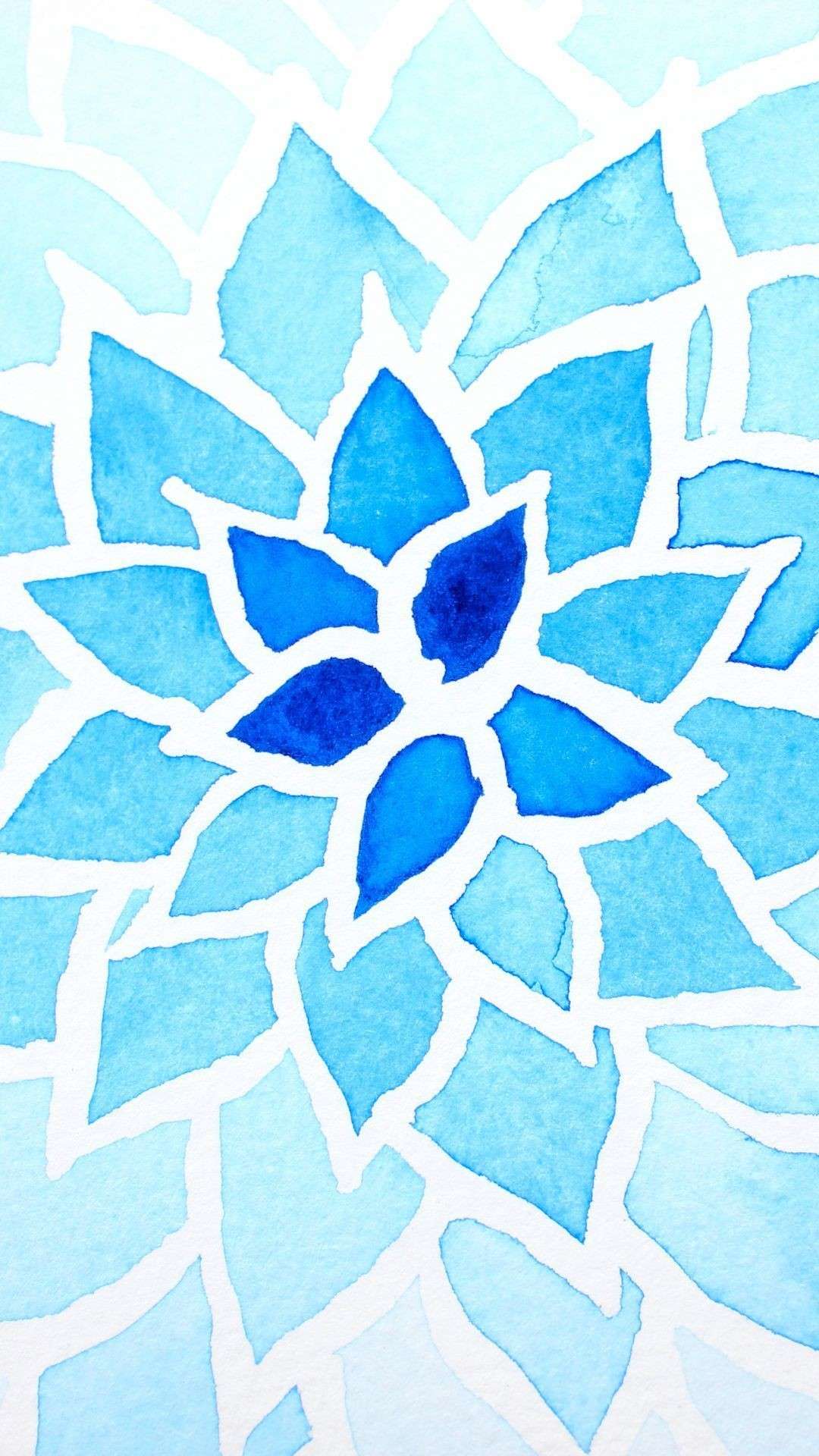 1080x1920 Minimalist Floral Watercolor iPhone Wallpaper