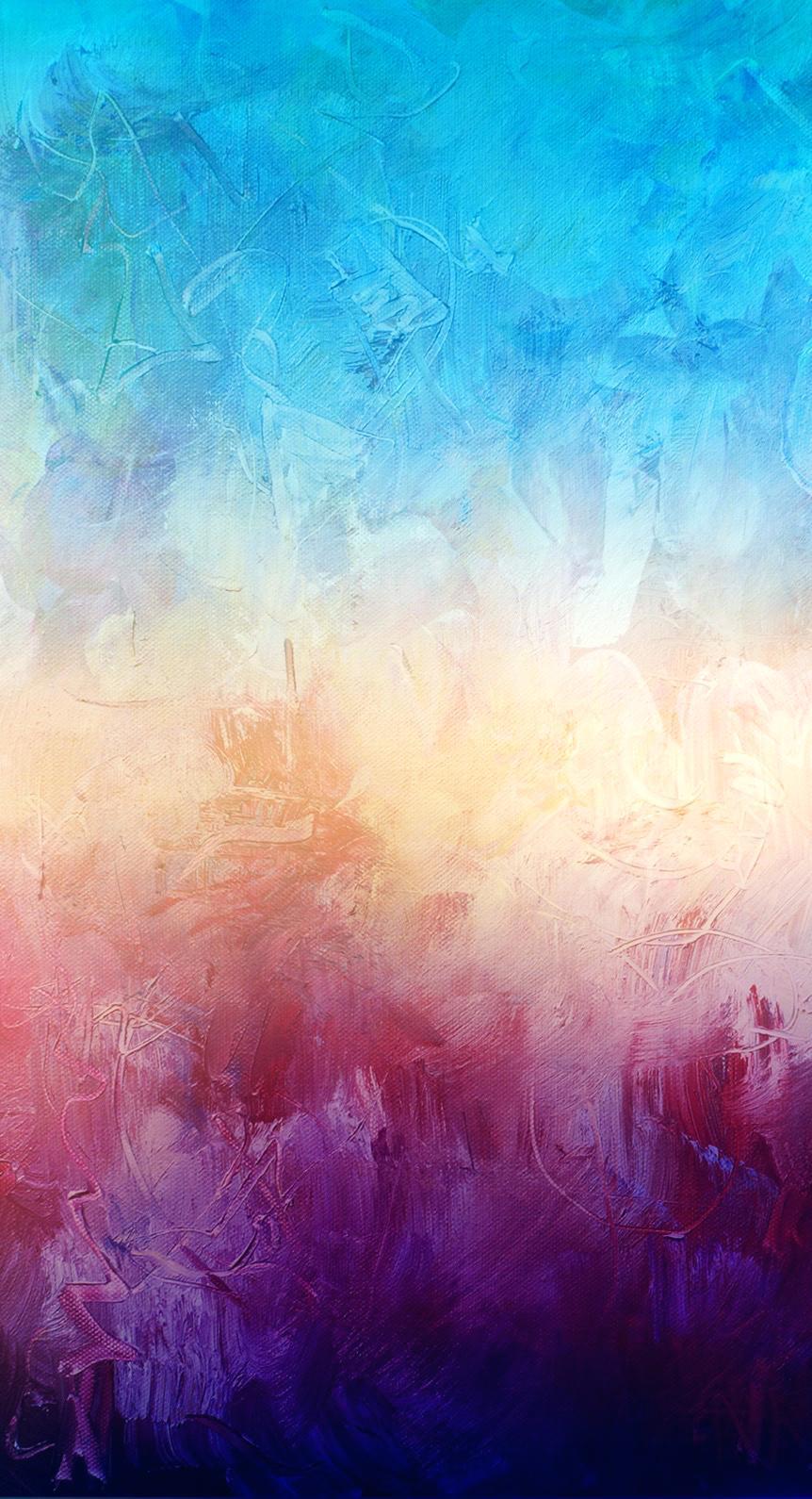 862x1590 Watercolor Wallpaper iPhone
