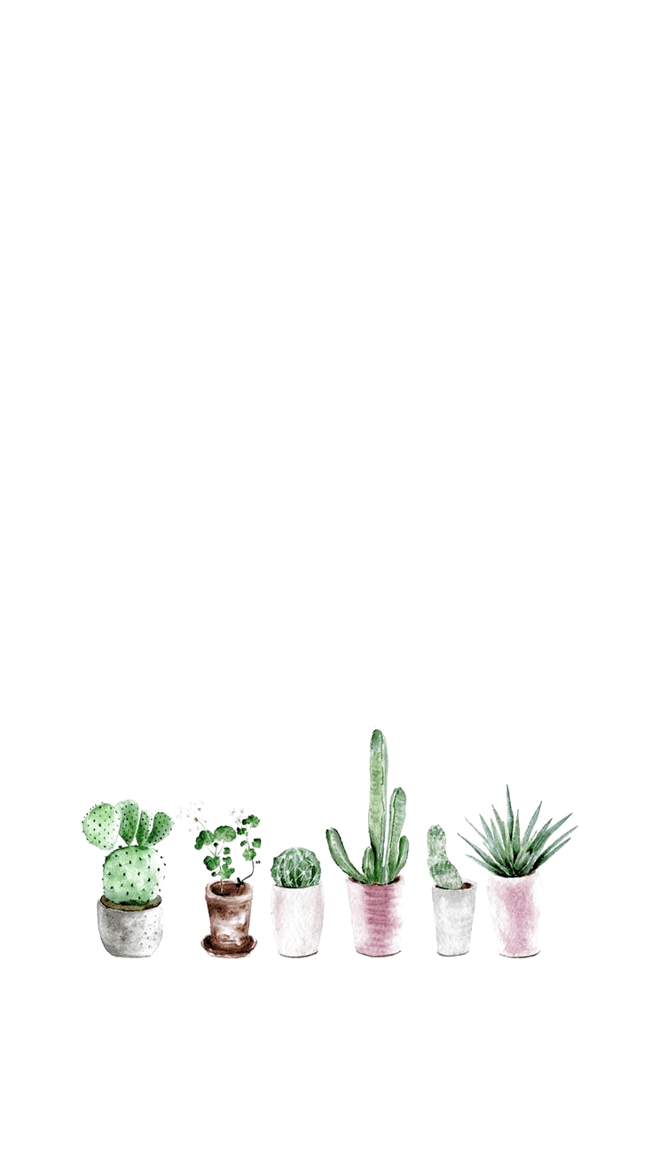 735x1305 iPhone and Android Wallpaper: Succulent Watercolor Wallpaper for iPhone and Android. Simple iphone wallpaper, Watercolor wallpaper, Watercolor wallpaper iphone