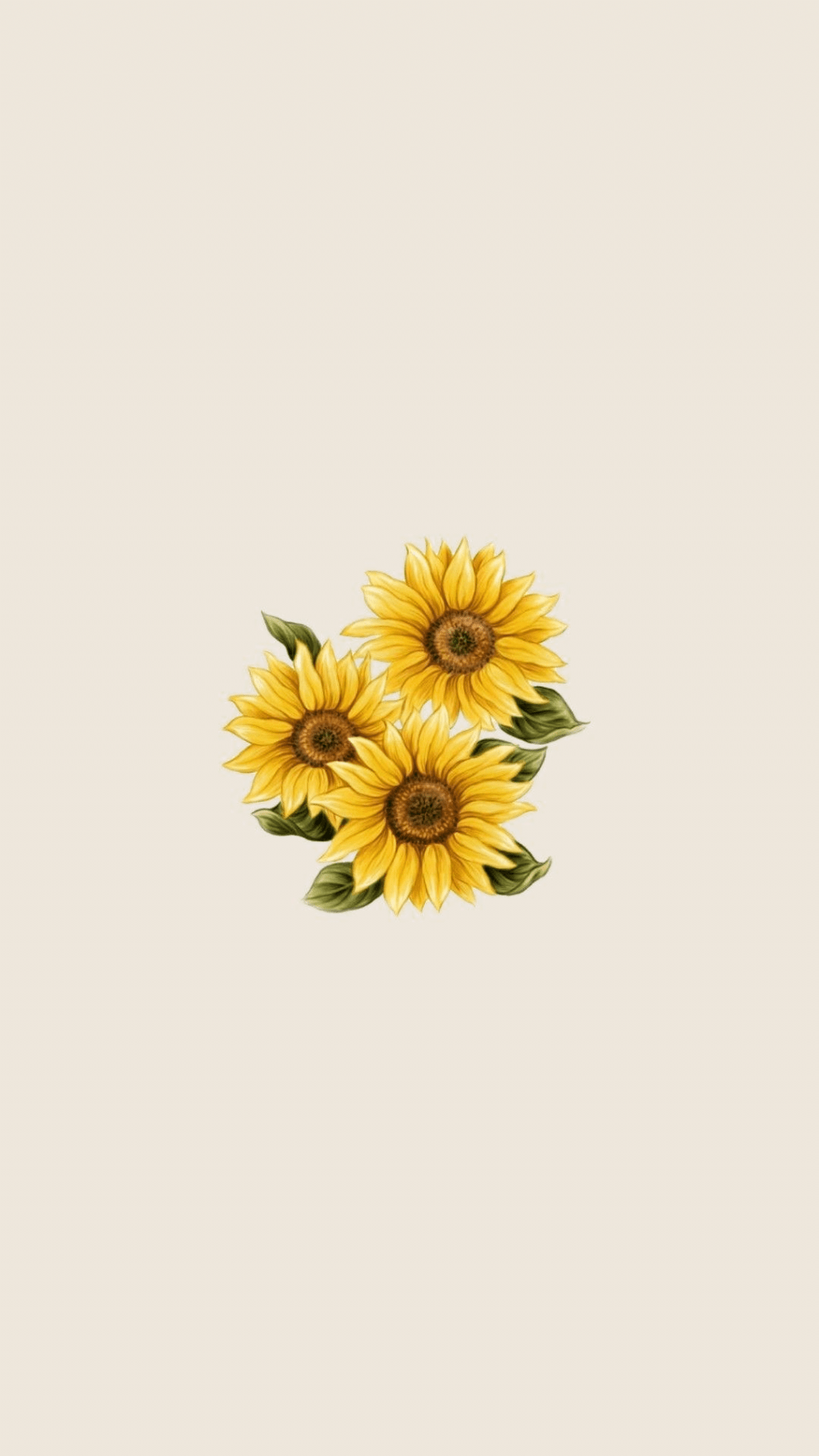 1024x1820 Simple Aesthetic Sunflowers Designs .
