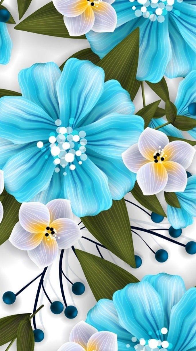 682x1221 Flower Art iPhone Wallpaper