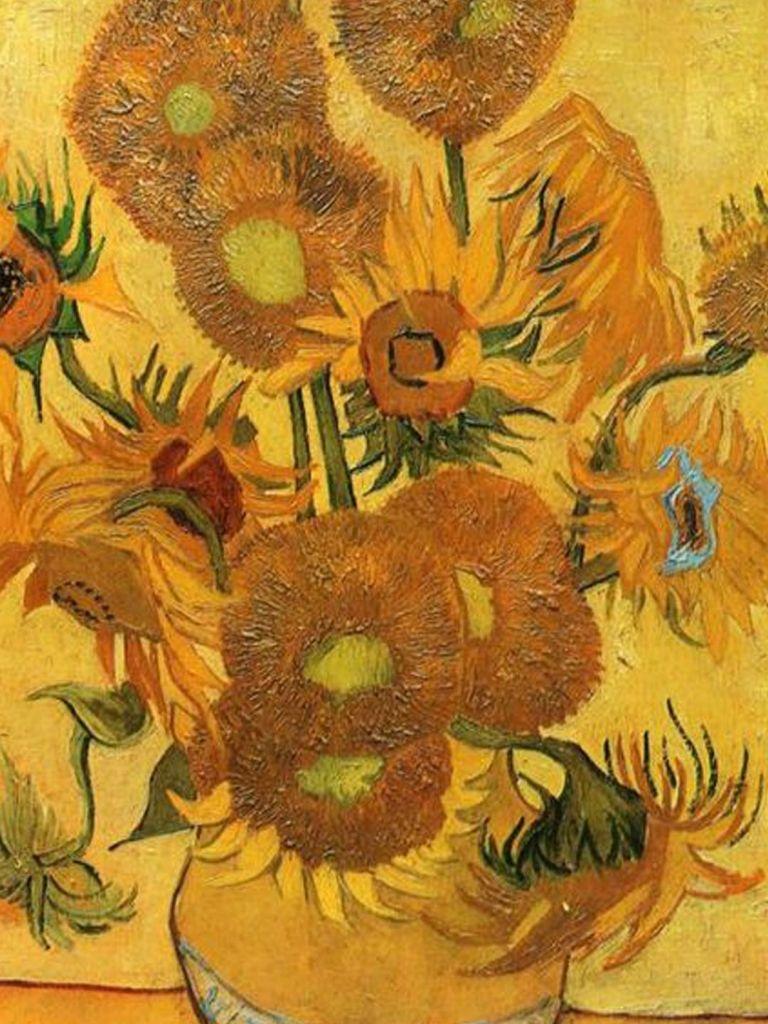 768x1024 sunflower iphone wallpaper, sunflower, painting, sunflower, flower, still life, art, plant, vegetarian food, illustration, artwork