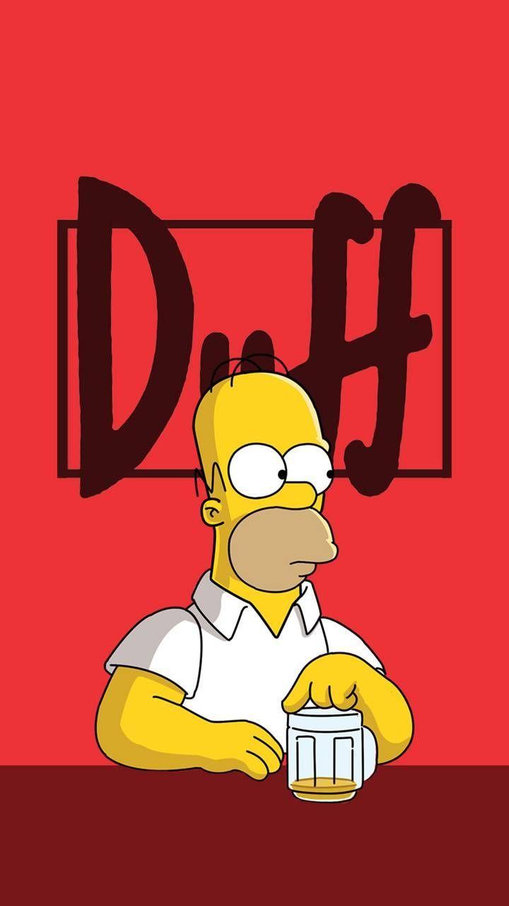 720x1280 Homer Duff wallpaper by zelestin0. Homer simpson, The simpsons, Simpson wallpaper iphone
