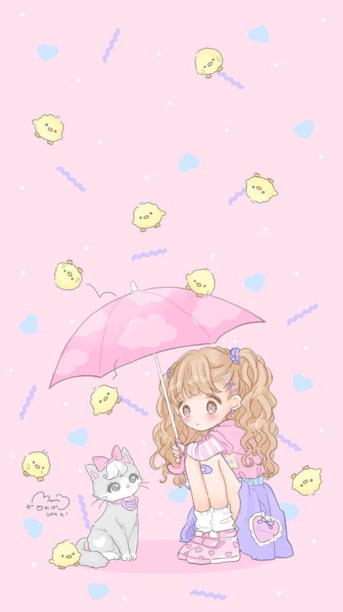 700x1247 Cute Pastel Pink Wallpaper Kawaii
