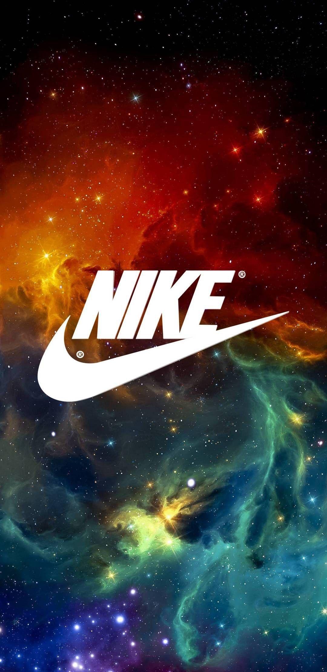1080x2220 cute cartoon characters funny aesthetic profile picture: Galaxy Aesthetic Nike Logo Wallpaper